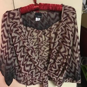 Tie at waist crop top